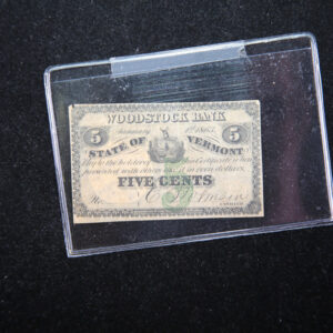 1863 Wood Stock Bank, , Obsolete Currency, Store Sale 093038