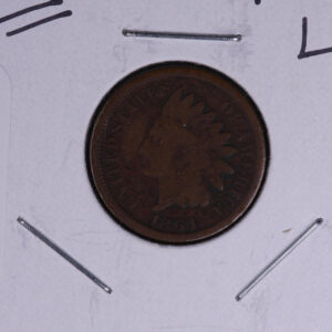 1864 Indian Head Small Cent, With "L". Affordable Collectible Coin. Store # 09685