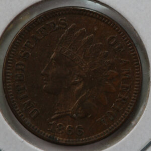 1866 Indian Head Cent, Nice Uncirculated Details, Store #83026