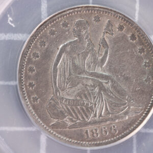 1866-S Liberty Seated Half Dollar, "MOTTO", ANACS EF-40, Store #23070215