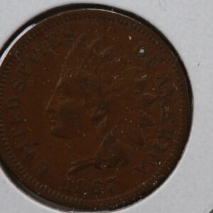 1867 Indian Head Cent, Circulated Coin Nice Details, Store #83103