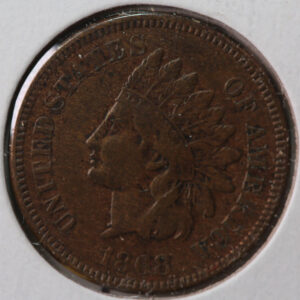 1868 Indian Head Cent, Circulated Coin XF Details, Store #83112