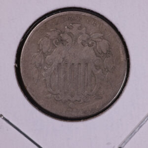 1868 Shield Nickel. Circulated Collectible Coin. Store #11078
