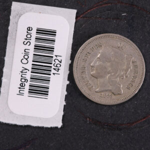 1868 Three Cent Copper Nickel (CN). Affordable Collectible Coin. Store #14621