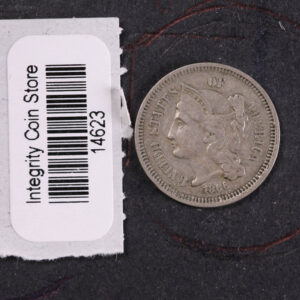 1869 Three Cent Copper Nickel (CN). Affordable Collectible Coin. Store #14623