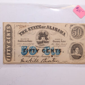 1870 50 Cents, Raleigh, N.C. Affordable Collectible Currency, Store #06206