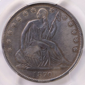 1870-S Seated Liberty Half Dollar., PCGS XF Details., Store #SLH001