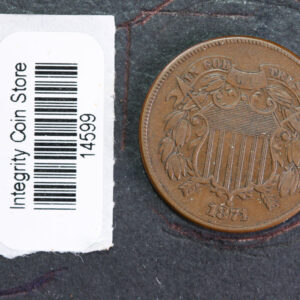 1871 Two Cent Piece. Affordable Collectible Coin, Store#14599