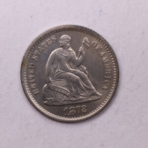 1872-S Seated Liberty Half Dime., B.U., Store Sale #18931
