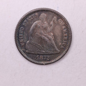 1872 Seated Liberty Half Dime., A.U., Store Sale #18928