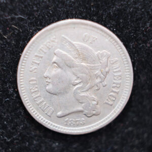 1873 3 Cent Copper Nickel, Affordable Circulated Coin, SALE #88129