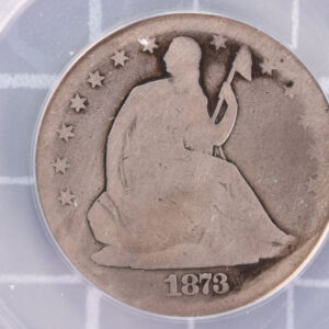 1873-CC Liberty Seated Half Dollar, "Rare", ANACS: AG-3, Store #23070217