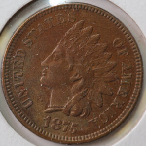 1875 Indian Head Cent, Uncirculated Coin, Store #83125