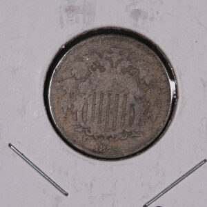 1875 Shield Nickel, Circulated Collectible Coin. Store #07306