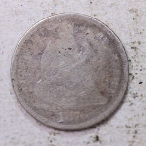 1876-S Seated Liberty Silver Dime., Poof., Circulated Coin., Store #1482