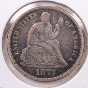 1877-S Seated Liberty Silver Dime., X.F., Store Sale #19133