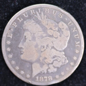 1878-CC Morgan Silver Dollar. Good Circulated Coin. Store #23080416