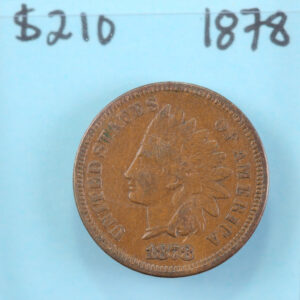 1878 Indian Head Cent, Circulated Affordable Coin, Store #90213