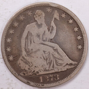 1878 Liberty Seated Half Dollar, Very Good Circulated Coin, Store #H878.01