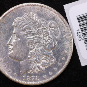 1878-S Morgan Silver Dollar, Affordable Uncirculated Coin, Store #14043