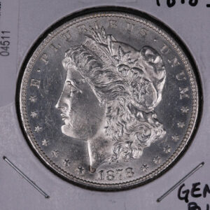 1878-S Morgan Silver Dollar, Gem Brilliant UN-Circulated Coin. #04511