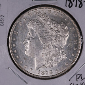 1878-S Morgan Silver Dollar, Gem Brilliant UN-Circulated Coin. #04512