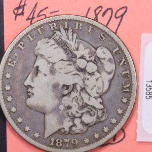 1879 Morgan Silver Dollar, Affordable Circulated Coin, Store #13585