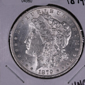 1879-S Morgan Silver Dollar, UN-Circulated Coin, Store #04560