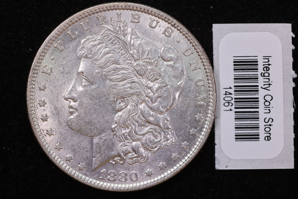 1880 Morgan Silver Dollar, Affordable Circulated Coin, Store #14061