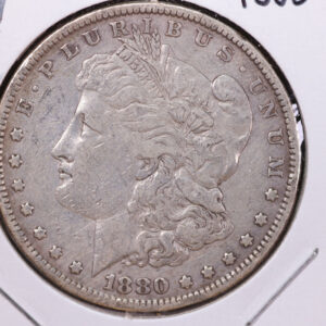 1880 Morgan Silver Dollar, Affordable Circulated Coin, Store #14062