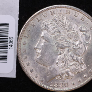 1880-S Morgan Silver Dollar, Affordable Uncirculated Coin, Store #14066