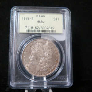 1880-S Morgan Silver Dollar, PCGS Graded MS 62. Store #03100