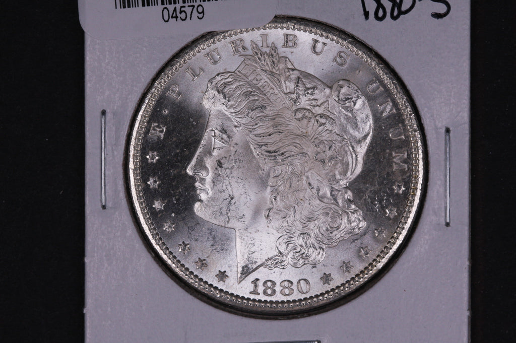 1880-S Morgan Silver Dollar, UN-Circulated Coin, Store #04579