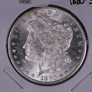 1880-S Morgan Silver Dollar, UN-Circulated Coin, Store #04580