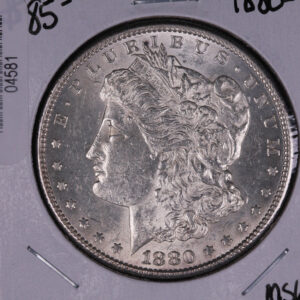 1880-S Morgan Silver Dollar, UN-Circulated Coin, Store #04581