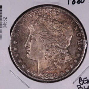 1880-S Morgan Silver Dollar, UN-Circulated Coin, Store #04582