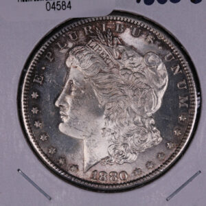 1880-S Morgan Silver Dollar, UN-Circulated Coin, Store #04584