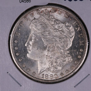 1880-S Morgan Silver Dollar, UN-Circulated Coin, Store #04586
