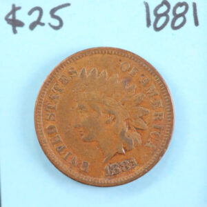 1881 Indian Head Cent, Circulated Affordable Coin, Store #90214