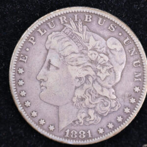 1881 Morgan Silver Dollar, XF Details, Store #23080432