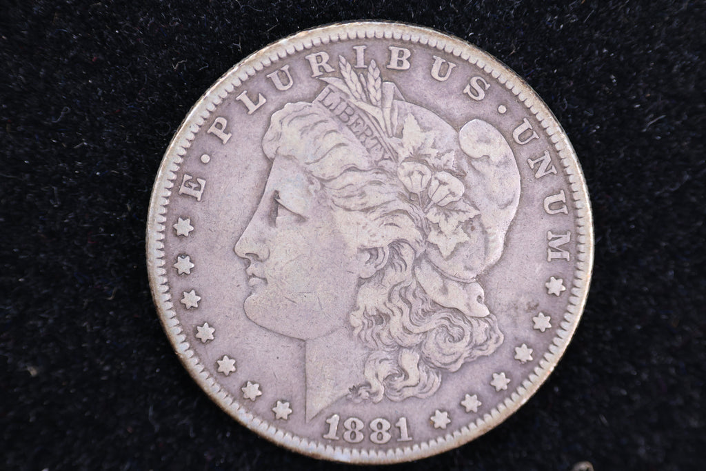 1881 Morgan Silver Dollar, XF Details, Store #23080432