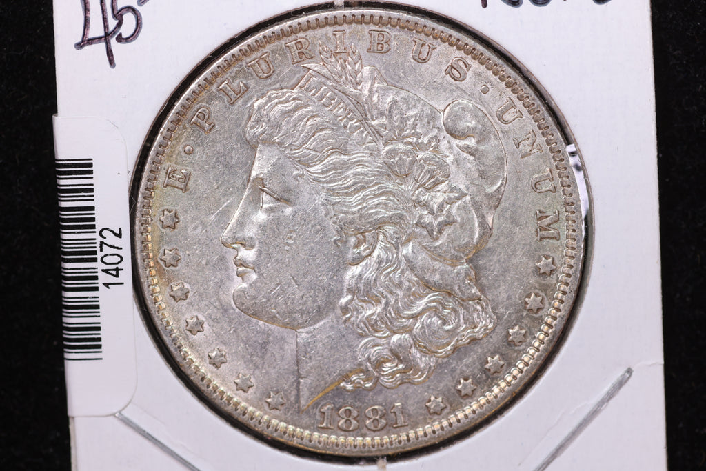 1881-O Morgan Silver Dollar, Affordable Circulated Coin, Store #14072