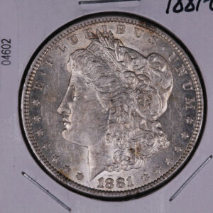 1881-O Morgan Silver Dollar, Circulated Coin, Store #04602