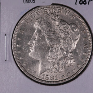 1881-O Morgan Silver Dollar, UN-Circulated Coin, Store #04605