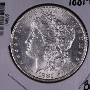 1881-O Morgan Silver Dollar, UN-Circulated Coin, Store #04606