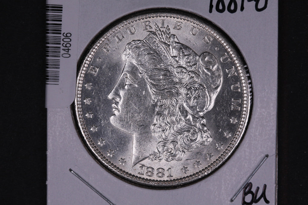 1881-O Morgan Silver Dollar, UN-Circulated Coin, Store #04606