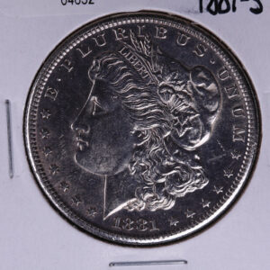 1881-S Morgan Silver Dollar, Un-Circulated condition. Has been cleaned/polished #04632