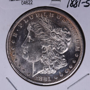 1881-S Morgan Silver Dollar, Un-Circulated condition, Store #04622