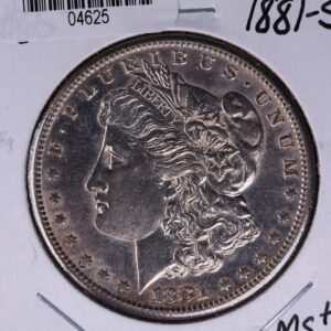 1881-S Morgan Silver Dollar, Un-Circulated condition, Store #04625