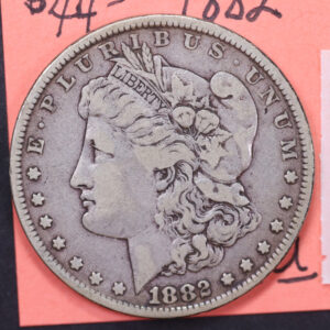 1882 Morgan Silver Dollar, Affordable Circulated Coin, Store #13597